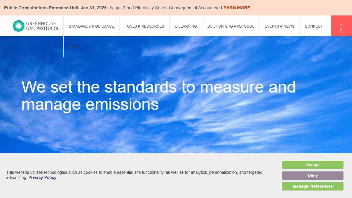 Homepage | GHG Protocol